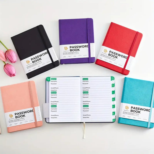 A6 Alphabetical Password Book