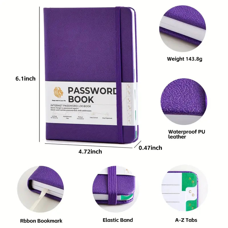 A6 Password Book Keeper