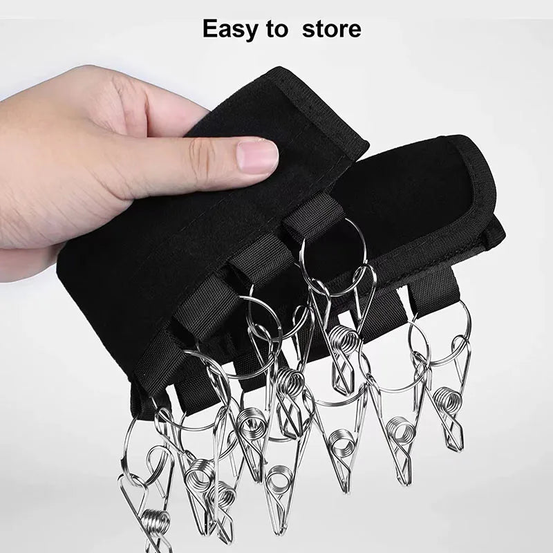 Foldable Baseball Hat Hanger Steel Clips 10 Clips