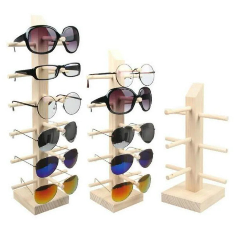 Wood Sunglass Display Rack