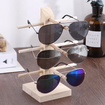 Wood Sunglass Display Rack
